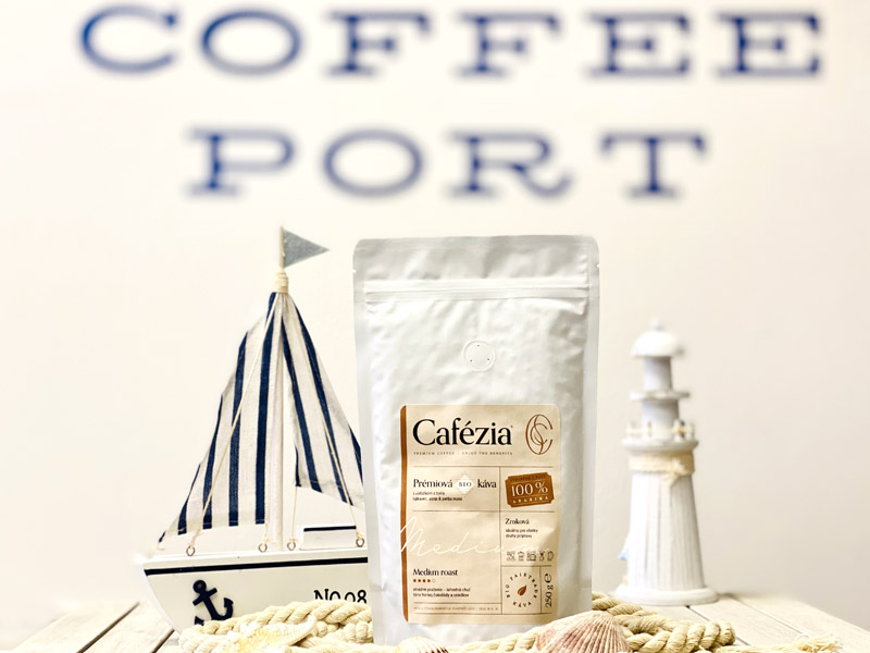 cafezia medium roast zrnkova coffeeport